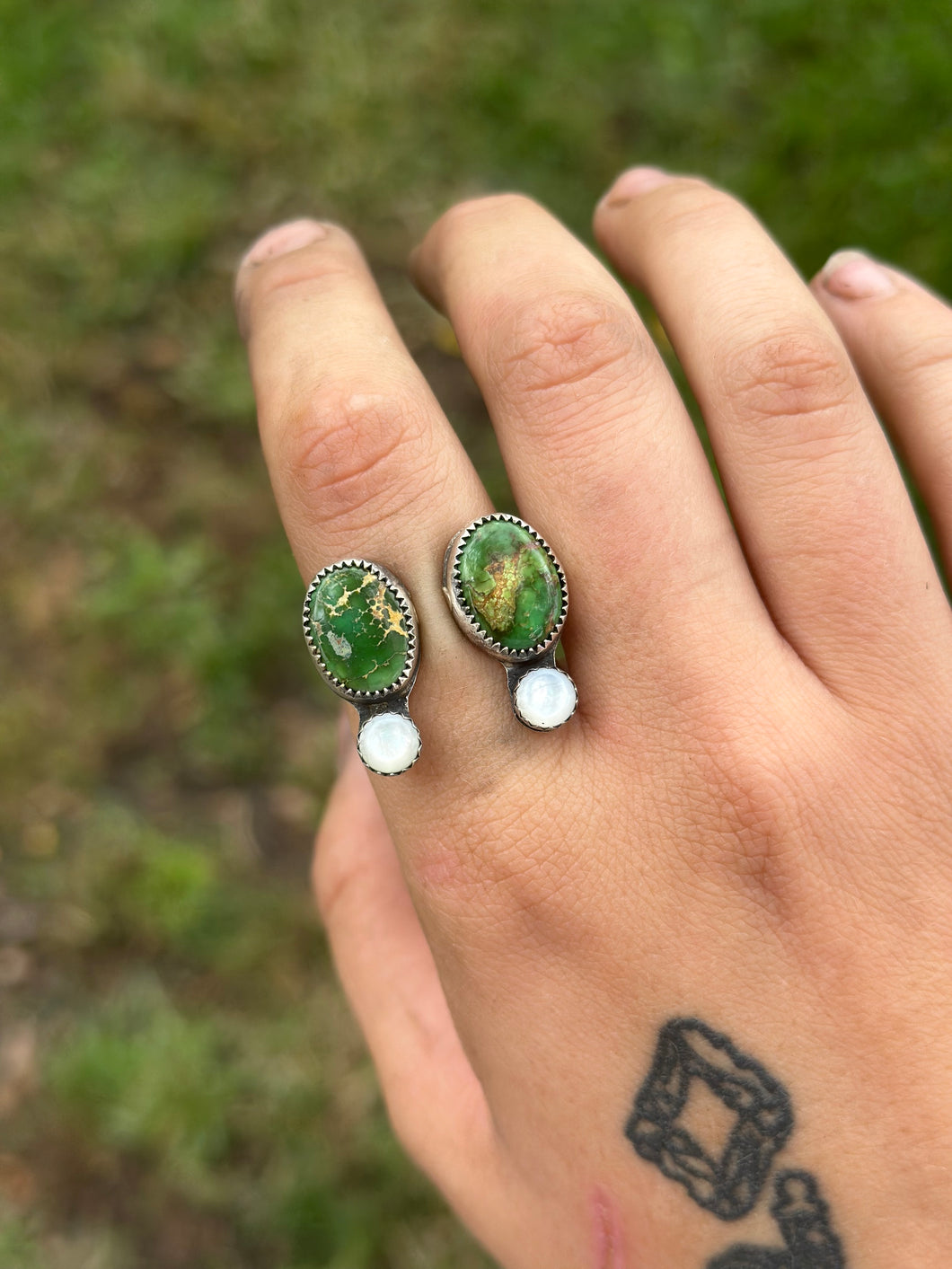 Sonoran and pearl ring