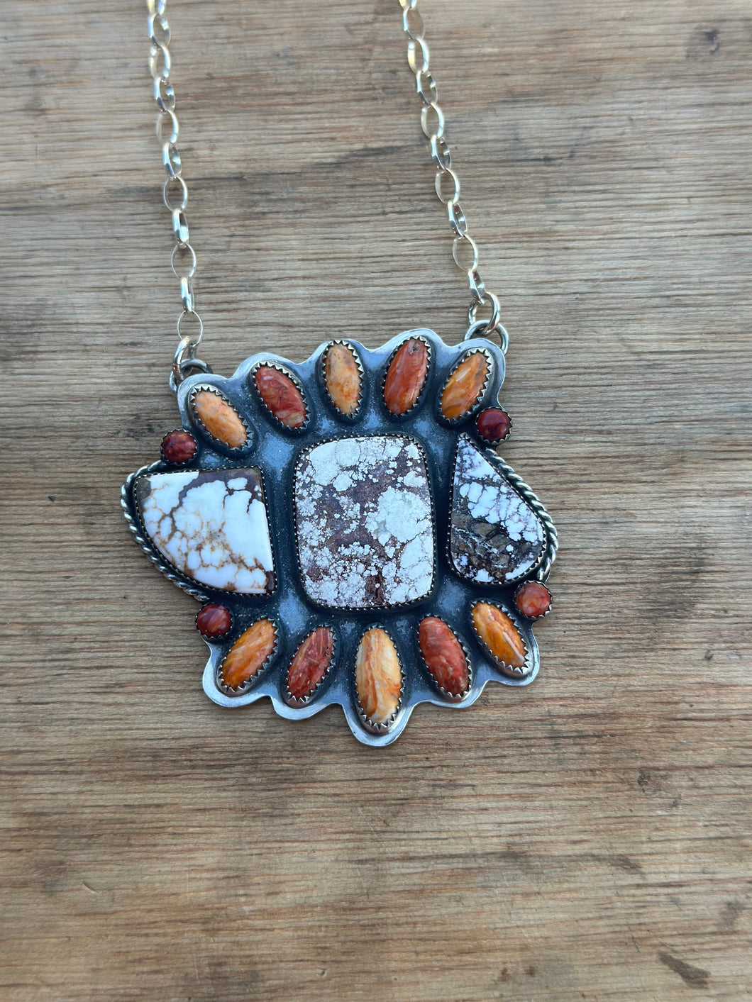 spiny and wild horse necklace