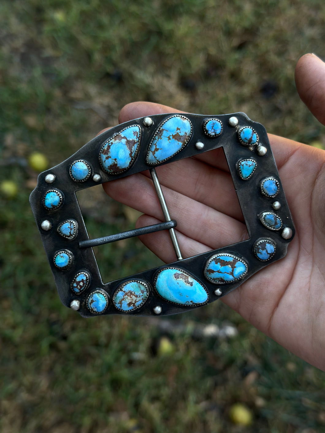 Custom belt buckle spot