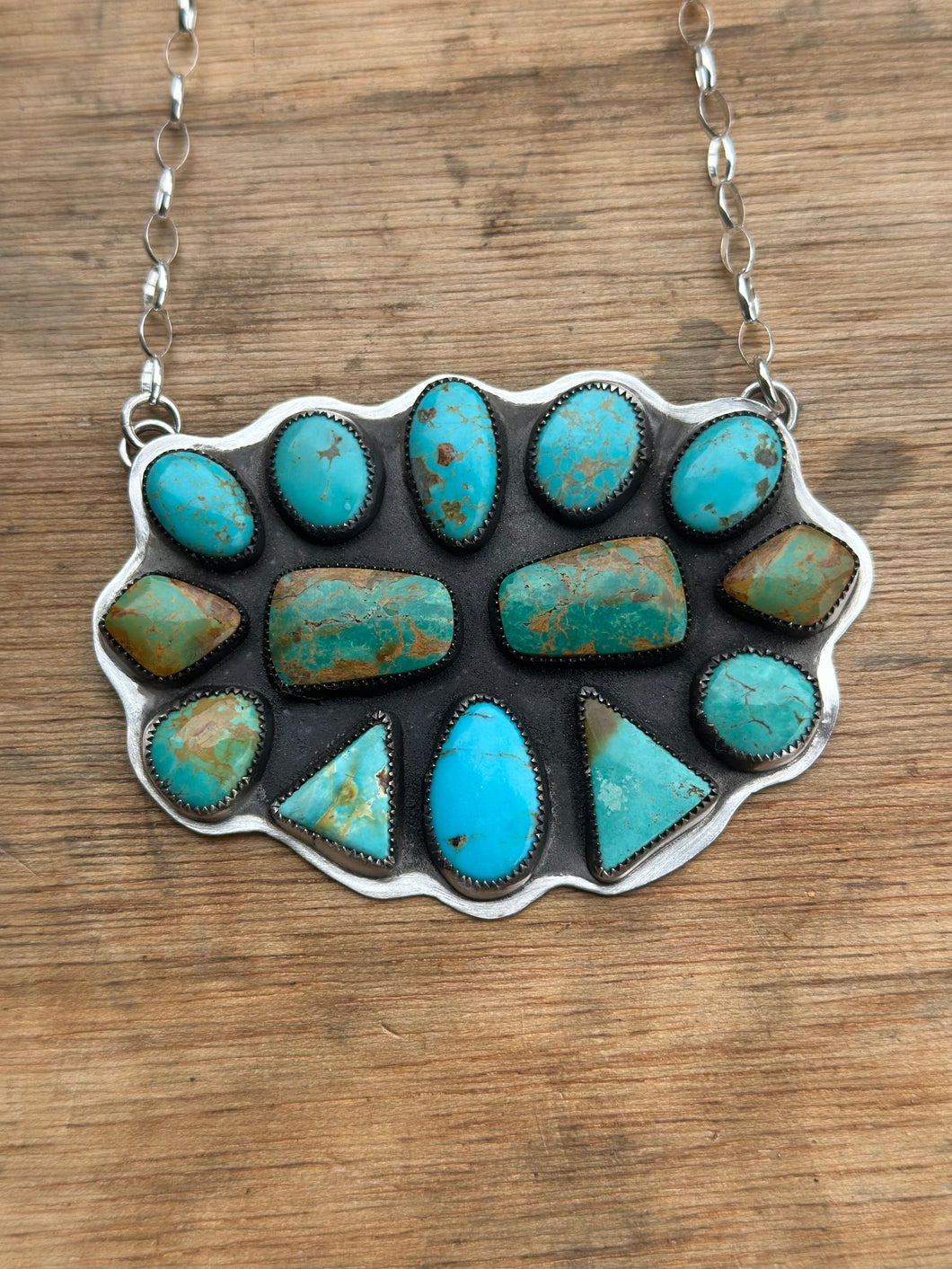 Mixed turquoise necklace